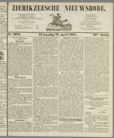 Zierikzeesche Nieuwsbode 1864-04-20