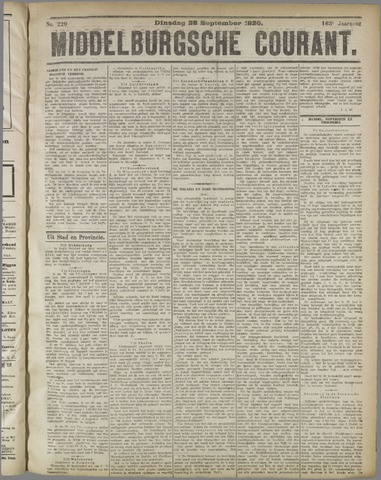 Middelburgsche Courant 1920-09-28