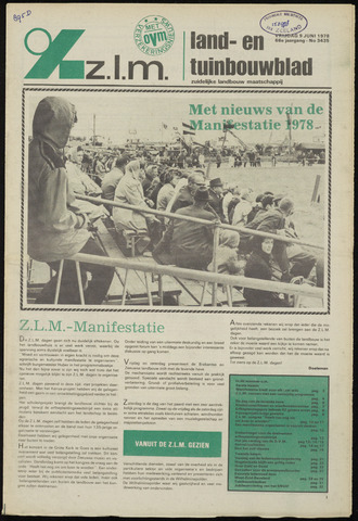 Zeeuwsch landbouwblad ... ZLM land- en tuinbouwblad 1978-06-09