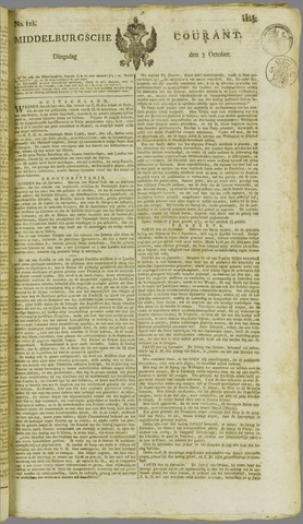 Middelburgsche Courant 1815-10-03