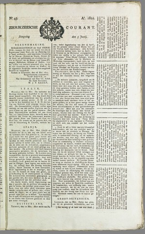 Zierikzeesche Courant 1821-06-05