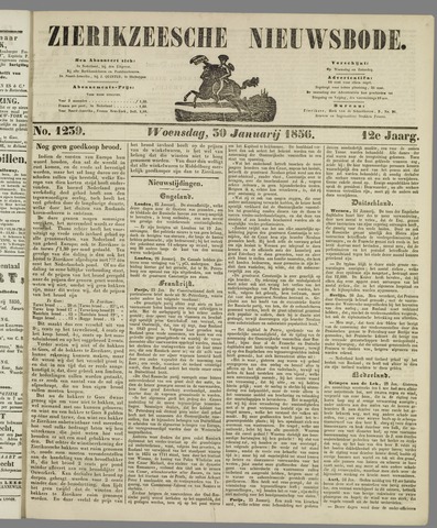 Zierikzeesche Nieuwsbode 1856-01-30