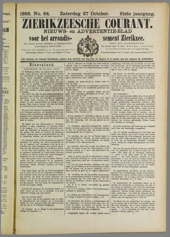 Zierikzeesche Courant 1888-10-27