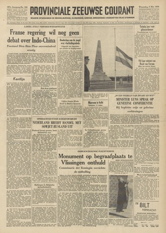 Provinciale Zeeuwse Courant 1954-05-05