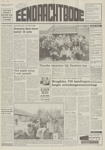 Eendrachtbode (1945-heden)/Mededeelingenblad voor het eiland Tholen (1944/45) 1986-04-24