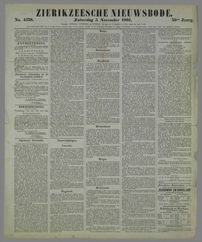 Zierikzeesche Nieuwsbode 1881-11-05