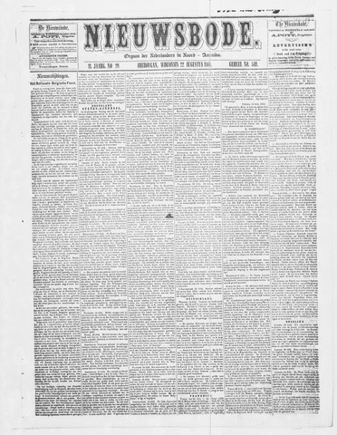 Sheboygan Nieuwsbode 1860-08-22