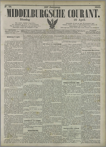 Middelburgsche Courant 1890-04-22
