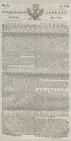 Middelburgsche Courant 1769-06-01