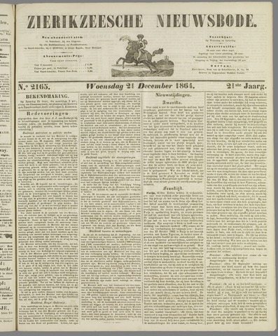 Zierikzeesche Nieuwsbode 1864-12-21