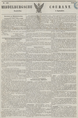 Middelburgsche Courant 1849-09-06