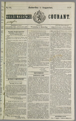 Zierikzeesche Courant 1858-08-21