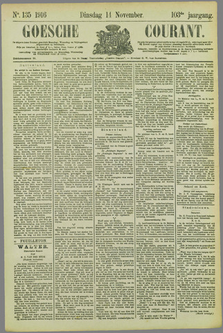 Goessche Courant 1916-11-14