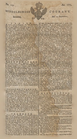 Middelburgsche Courant 1772-09-19