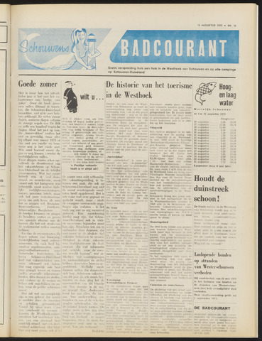 Schouwen's Badcourant 1975-08-15