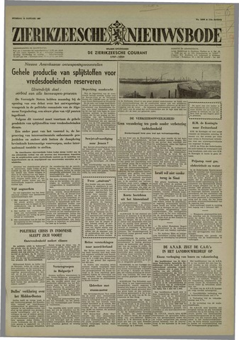 Zierikzeesche Nieuwsbode 1957-01-15