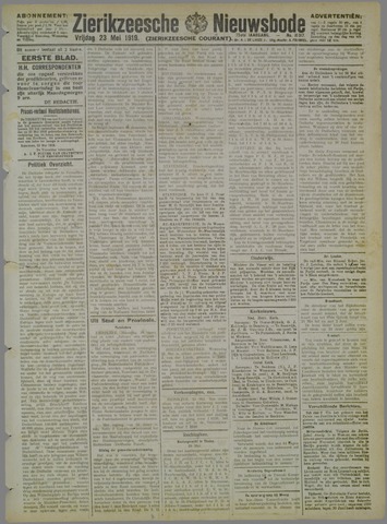 Zierikzeesche Nieuwsbode 1919-05-23