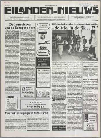 Eilanden-nieuws. Christelijk streekblad op gereformeerde grondslag 1984-11-09