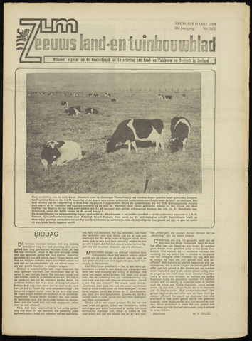 Zeeuwsch landbouwblad ... ZLM land- en tuinbouwblad 1968-03-08