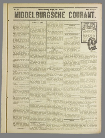 Middelburgsche Courant 1924-04-10