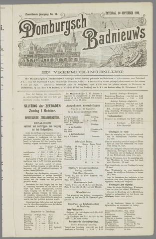 Domburgsch Badnieuws 1899-09-30