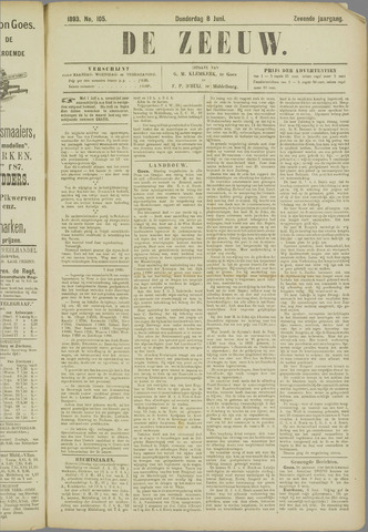 De Zeeuw. Christelijk-historisch nieuwsblad voor Zeeland 1893-06-08