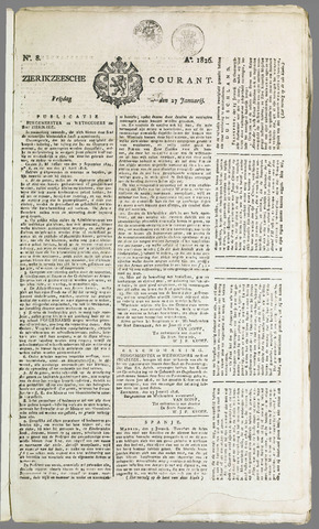 Zierikzeesche Courant 1826-01-27