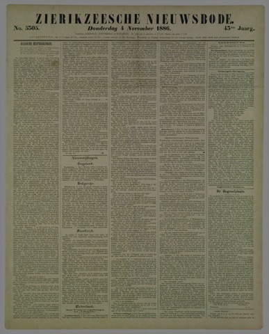 Zierikzeesche Nieuwsbode 1886-11-04
