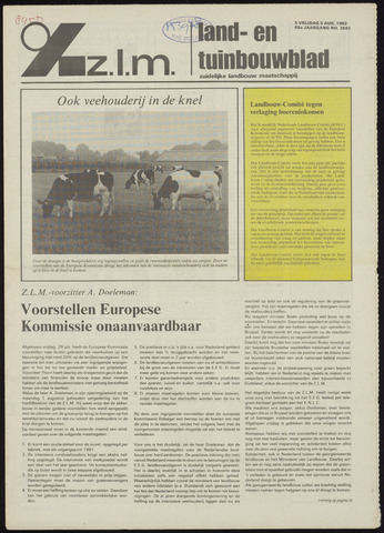 Zeeuwsch landbouwblad ... ZLM land- en tuinbouwblad 1983-08-05
