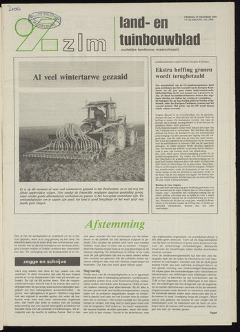 Zeeuwsch landbouwblad ... ZLM land- en tuinbouwblad 1989-10-27