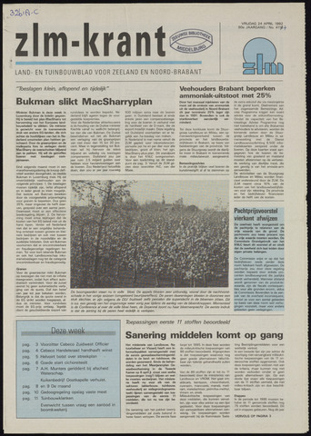 Zeeuwsch landbouwblad ... ZLM land- en tuinbouwblad 1992-04-24