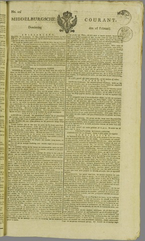 Middelburgsche Courant 1815-02-16