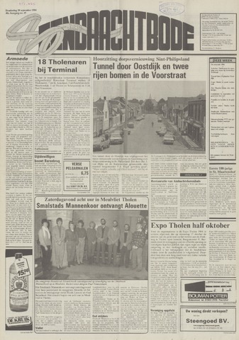 Eendrachtbode /Mededeelingenblad voor het eiland Tholen 1984-09-20