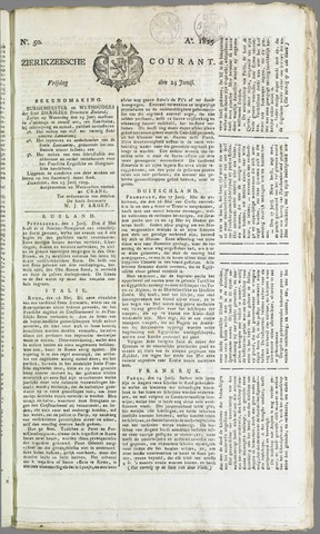Zierikzeesche Courant 1825-06-24