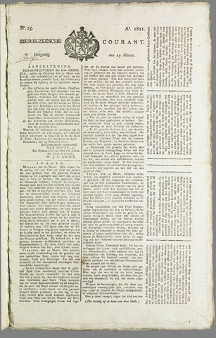 Zierikzeesche Courant 1821-03-27
