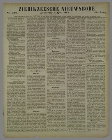 Zierikzeesche Nieuwsbode 1884-04-03