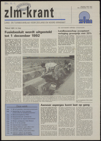 Zeeuwsch landbouwblad ... ZLM land- en tuinbouwblad 1992-05-08