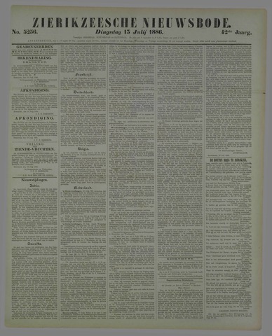 Zierikzeesche Nieuwsbode 1886-07-13