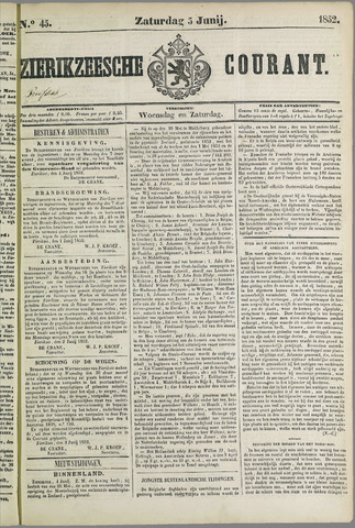 Zierikzeesche Courant 1852-06-05