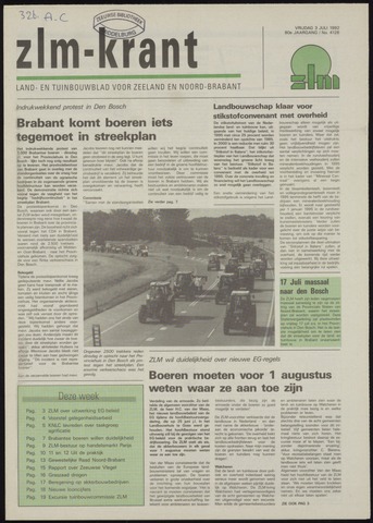 Zeeuwsch landbouwblad ... ZLM land- en tuinbouwblad 1992-07-03