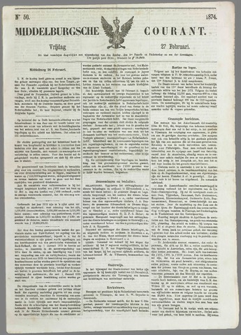 Middelburgsche Courant 1874-02-27