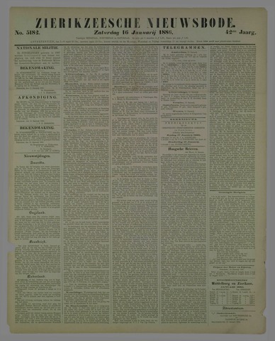 Zierikzeesche Nieuwsbode 1886-01-16