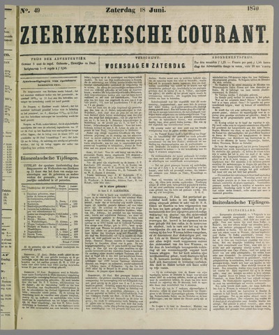 Zierikzeesche Courant 1870-06-18