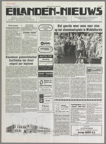Eilanden-nieuws. Christelijk streekblad op gereformeerde grondslag 1986-09-12