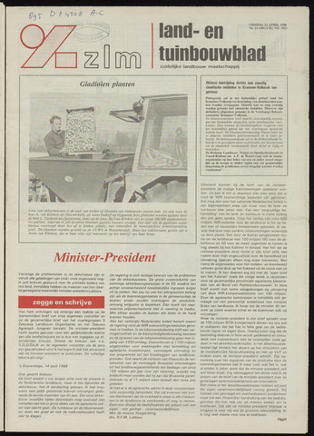 Zeeuwsch landbouwblad ... ZLM land- en tuinbouwblad 1988-04-22