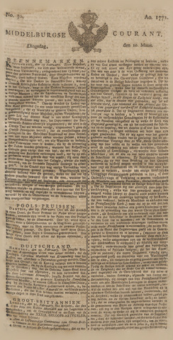 Middelburgsche Courant 1772-03-10