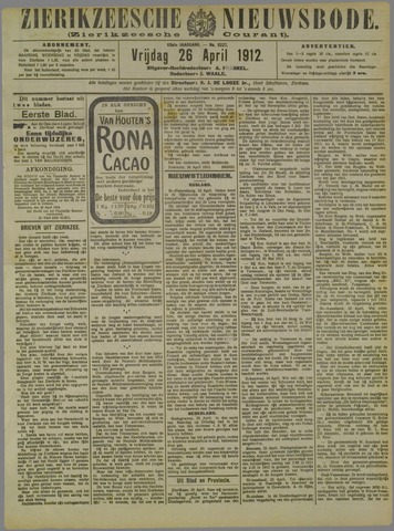 Zierikzeesche Nieuwsbode 1912-04-26