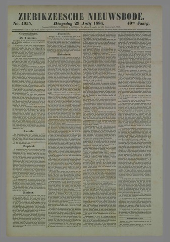 Zierikzeesche Nieuwsbode 1884-07-29