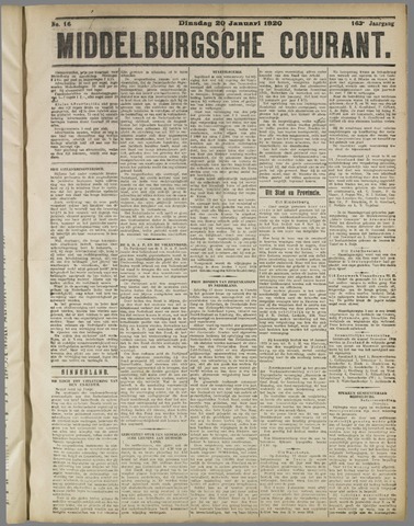 Middelburgsche Courant 1920-01-20