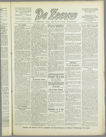 De Zeeuw. Christelijk-historisch nieuwsblad voor Zeeland 1940-05-23